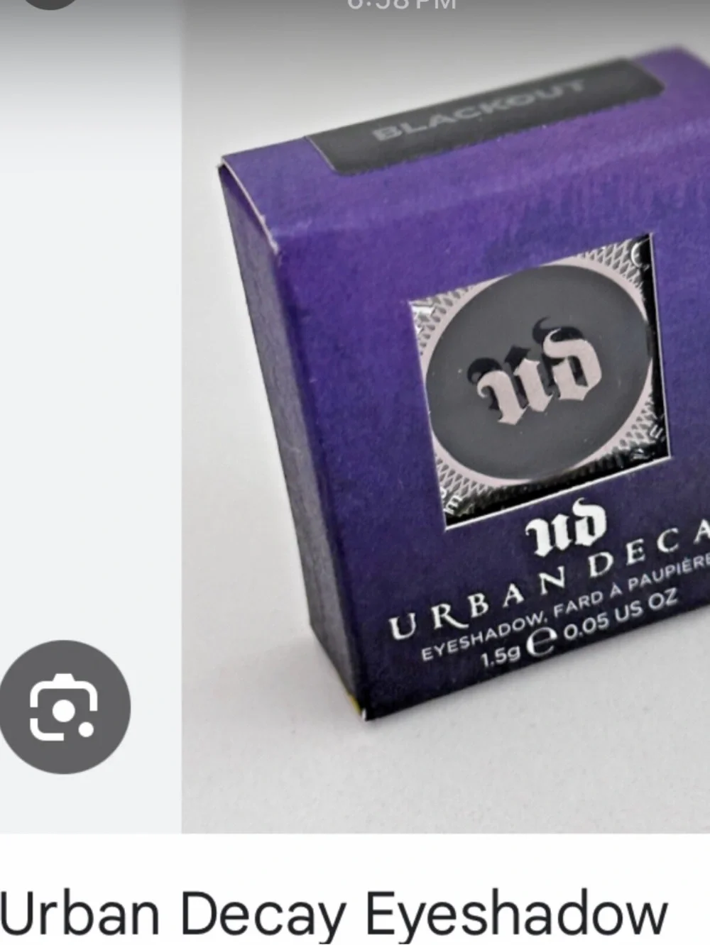 Urban Decay Eyeshadow shade mushroom shimmer